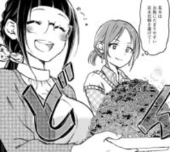 初手でパスタ山盛りだと？　ビュッフェで遭遇した大食い女子がかわいすぎる！【漫画】