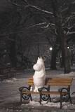 「東京・井の頭公園のベンチにちょこん…雪の日限定で現れた“ムーミン”　あたたかくなる前に早めに谷へ…「毎年の恒例行事にしてほしい」」の画像1