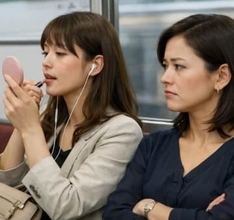 電車内で本気メイク…揺れた拍子にマスカラがべったり！これって慰謝料請求できる？【弁護士が解説】
