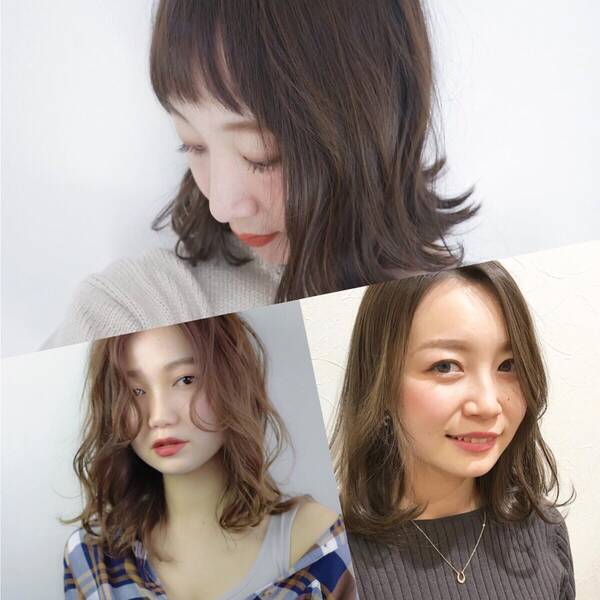 伸ばしかけヘアにもおすすめ 顔型別ミディアムパーマをご紹介 2019年