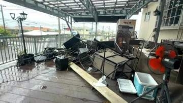 伊仙町で突風被害　倒木やトタン屋根が飛ばされる　最大瞬間風速22.3メートルの４月観測史上最大の風を観測