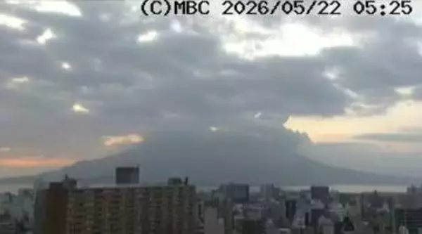 桜島で噴火　噴煙1600ｍ【22日の降灰予報】鹿児島・宮崎