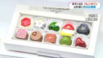 カカオ高騰で1割値上げも…バレンタイン商戦始まる　自分へのご褒美や妻や孫への贈りもの