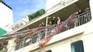 「全力で島の子どもたちのために頑張る」三島村　転入教職員宣誓着任出発式　鹿児島