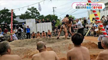 上甑島の例大祭 島立ち控えた子どもが保護者と相撲対決【かごしま南北600キロ】
