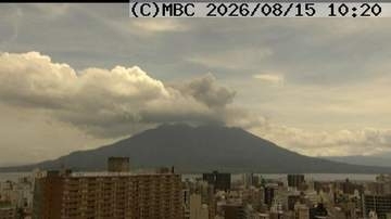 桜島で連続噴火、噴煙が最高1500mまで上昇　降灰は鹿児島市街地から長島町まで予想【きょう・あすの降灰予報】
