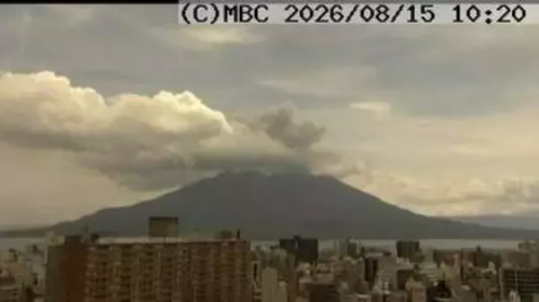 桜島で一時連続噴火、噴煙が最高1800mまで上昇　降灰は鹿児島市街地から阿久根市まで予想【きょう・あすの降灰予報】