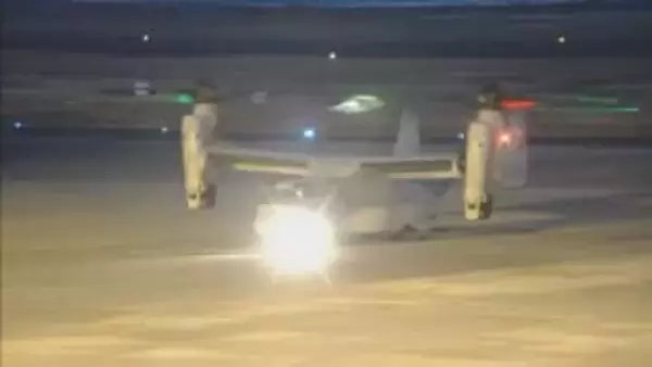 米軍オスプレイが奄美空港に2回着陸　先着した米軍ヘリの整備か　鹿児島