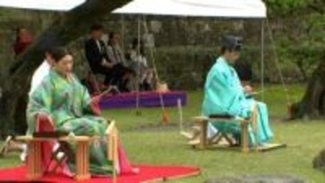 「光栄な思い」仙巌園で春の伝統行事「曲水の宴」行われる　鹿児島市