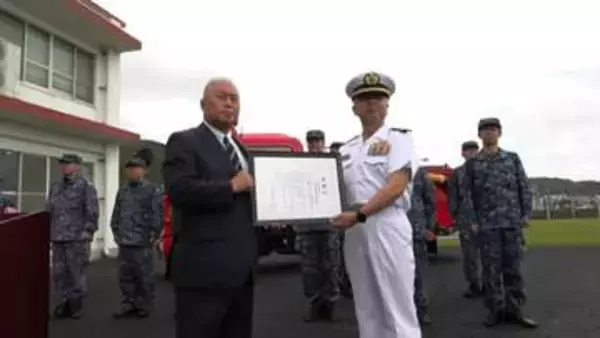 「自衛隊基地の近くで船が燃える　駆け付けた奄美基地分遣隊が初期消火　鹿児島」の画像