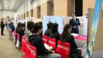 「人が足りない」「高校生の採用に力を入れたい」鹿児島県内60社が合同企業説明会