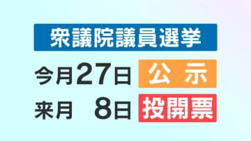 あす23日衆議院解散へ　衆議院選挙の鹿児島１区に新候補で4選挙区で計10人に