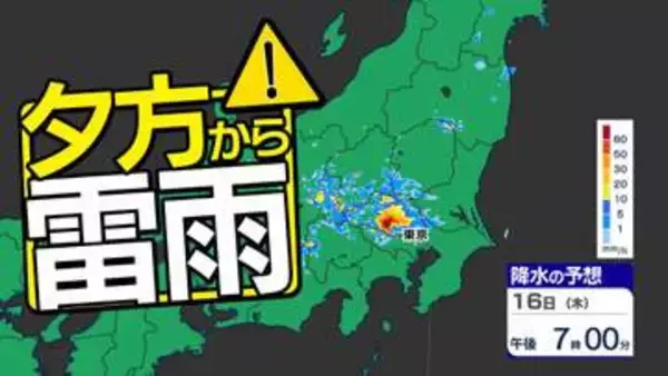 【東京首都圏】警報級大雨おそれ　ゲリラ雷雨に注意　気象庁「大雨・落雷・ひょう」注意呼びかけ【雨・発雷確率シミュレーション ／ ３連休の天気予報】東京・神奈川・埼玉・千葉・群馬・栃木・茨城・山梨・長野