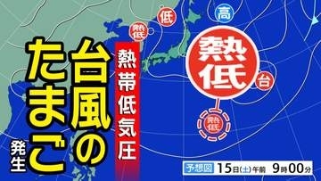 【台風のたまご】新たな「熱帯低気圧」発生　台風や熱帯低気圧が次々と発生する理由とは？【雨風シミュレーション２５日（火）まで／全国各都市の週間予報】「台風１７号」台風情報