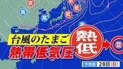 新たな「台風のたまご＝熱帯低気圧」発生へ　気象庁天気図に出現　発達し７月２日ごろから日本の南に進む予想も【雨・風シミュレーション７月７日（火）まで】台風情報に今後注意