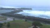 「台風13号接近の奄美で外壁崩れ、土俵やぐら倒壊の被害(午前9時)　鹿児島」の画像1