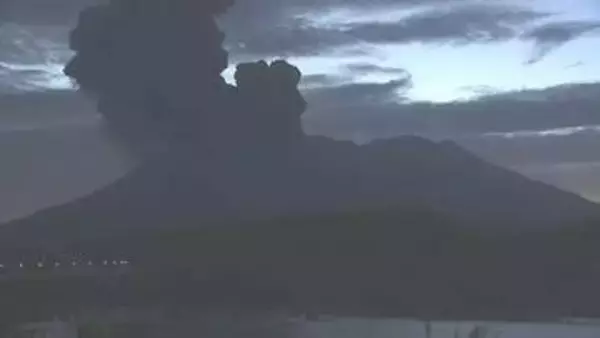 桜島で噴火相次ぐ　噴煙は垂水・鹿屋方向へ【8・9日の降灰予想】