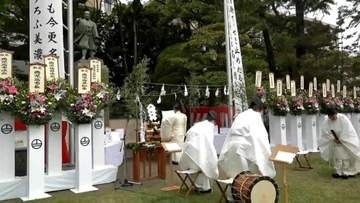 “宝暦治水”から271年　薩摩藩の家老・平田靱負ら称える慰霊祭に400人参列　中学生「感謝の気持ち伝えた」　鹿児島