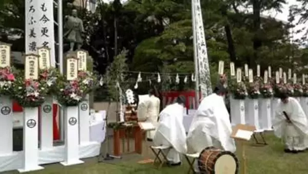 “宝暦治水”から271年　薩摩藩の家老・平田靱負ら称える慰霊祭に400人参列　中学生「感謝の気持ち伝えた」　鹿児島