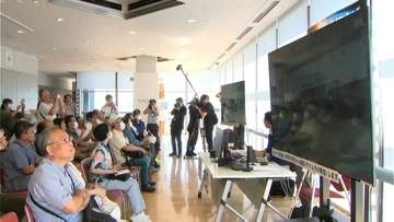 Ｈ3ロケット6号機打ち上げ　県庁でパブリックビューイング開催　「打ち上げ成功」に来場者から拍手