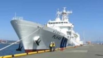 鹿児島海保の新大型巡視船「かんばい」鹿児島港に初入港　尖閣諸島周辺の警備強化や海難・災害に対応