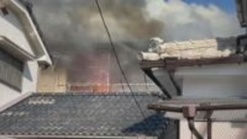 アパートの２階部分から出火　　鹿児島市