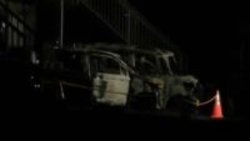 「車が燃えている」駐車場の車3台焼ける　鹿児島市の住宅地