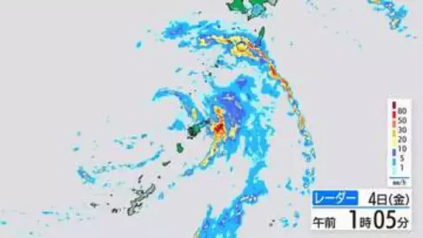 「線状降水帯直前予測」奄美地方に発表「3時間以内に線状降水帯が発生する可能性高まる」鹿児島