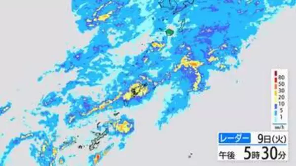 奄美地方は10日夕方にかけ土砂災害に厳重警戒を　24時間に180ミリ予想