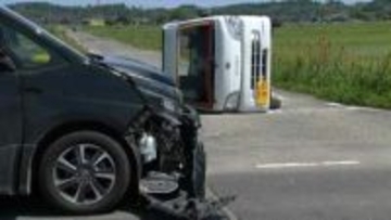 乗用車と軽トラックの衝突事故　女性1人搬送　鹿児島・肝付町