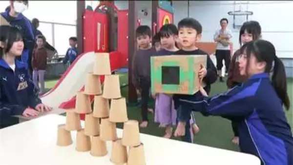 「不思議な現象「ダイラタンシー」SSH高校生が保育園児に科学教室　万華鏡に空気砲も紹介　鹿児島」の画像