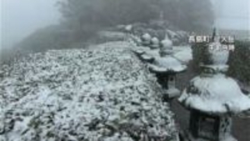 寒波　鹿児島市で初雪　山沿いでは積雪も