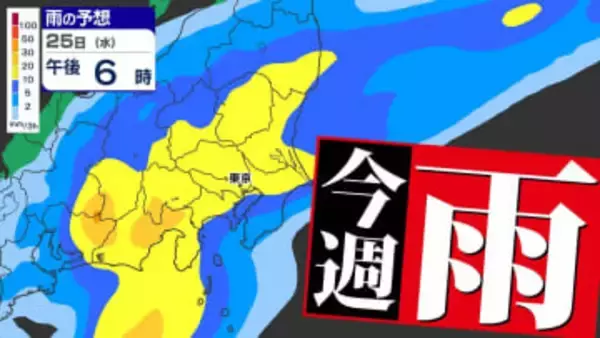 【東京首都圏 今週 雨の日 多い】待望の雨  雨はいつから どれぐらい降る？「東京マラソンは？」【雨シミュレーション２４日（火）～２８日（土）／ 関東各都市の週間予報】東京・神奈川・埼玉・千葉・群馬・茨城・栃木・山梨・長野