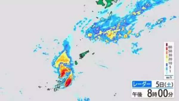 【速報】奄美地方で線状降水帯発生　沖永良部島で1時間99ミリの猛烈な雨　鹿児島
