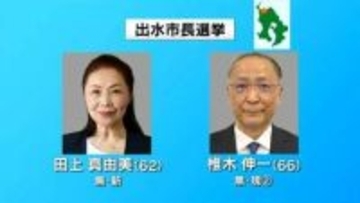 出水市長選告示　現職と新人の一騎打ちに　投開票は今月12日　鹿児島