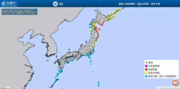 青森県で震度６強　鹿児島県内で「若干の海面変動」の予想　気象台が県内に津波予報発表