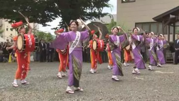 「盛岡さんさ踊り」　成功願い踊りを奉納　岩手県盛岡市