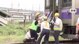 「ＪＲが乗客の避難誘導訓練　緊急停止車両から安全に　岩手県」の画像1