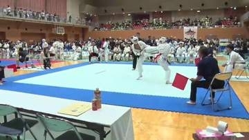 実戦空手道選手権大会　幼児からシニアまで出場　力と技を競う　岩手・大船渡市