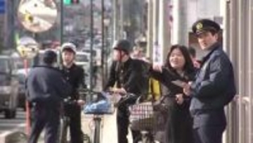 自転車”青切符”制度　県内初摘発　盛岡市内で「信号無視」　岩手県