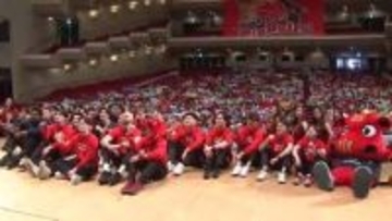 岩手ビッグブルズ ファン感謝祭　バスケＢ2　選手と笑顔で交流　岩手県盛岡市