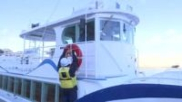 北山崎クルーズ船の安全点検　年末年始を前に　岩手県田野畑村