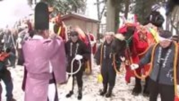 五穀豊穣を願う　チャグチャグ馬コ初詣　　岩手県滝沢市