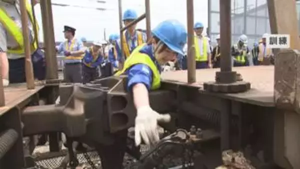貨物列車の脱線想定　復旧訓練　ＪＲ貨物など12社　岩手県