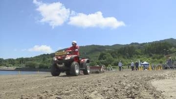 海水浴シーズン前に清掃活動　県内の自動車販売会社などが実施　岩手県山田町