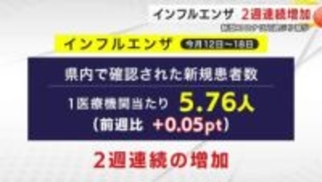 インフルエンザ2週連続増加　新型コロナは2週ぶり減少　岩手県