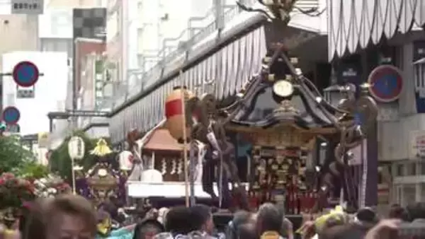 街に熱気「大盛岡神輿祭」初夏の風物詩　5基のみこしが集まる　岩手県盛岡市