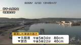 「【津波観測】岩手・久慈港で80cm・宮古で40cm・大船渡と釜石で20cm（4月20日午後8時50分時点）」の画像1