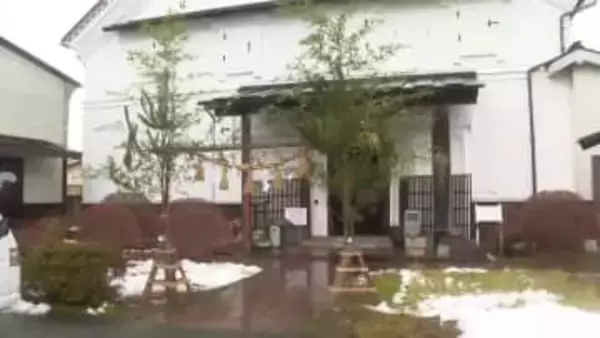 正月に向け伝統の門松を設置　一関市の酒造会社　岩手県