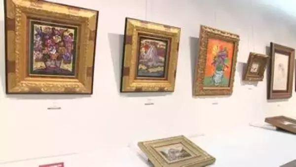 絵画や版画の展示販売会　有名作家の作品並ぶ　岩手県盛岡市